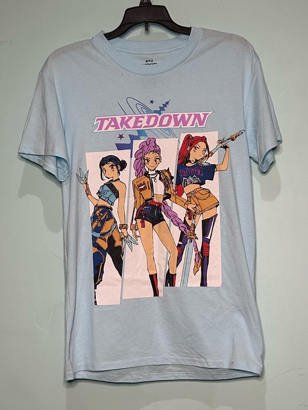 Netflix KPOP Demon Hunters Tee - Light Blue